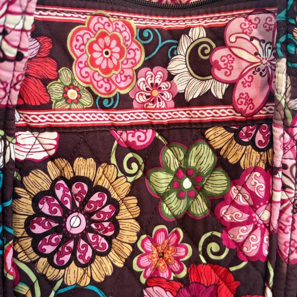 Vera Bradley Floral Patterned Tote Bag - Picture 4 of 12
